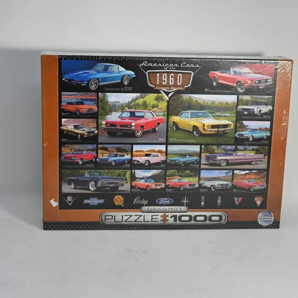 Eurographics 1960 American Cars 1000 Piece Puzzle Sealed